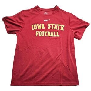 Nike Iowa State Team Issued Dri-FIT Mens L Red BQ6968-613 Cyclones Football